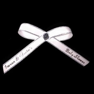 printed ribbon for favors the brat shack