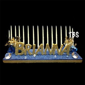 The Brat Shack sweet 17 candelabra