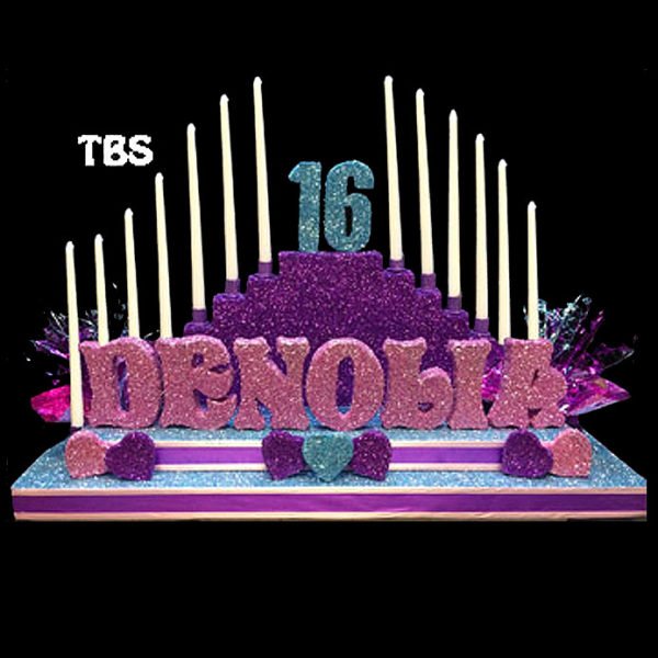 The Brat Shack sweet 16 candelabra