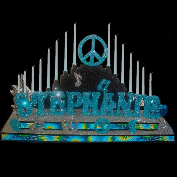 The Brat Shack peace candelabra