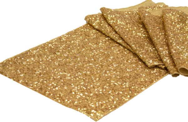 gold sequins runner