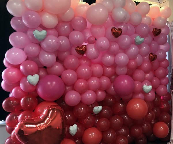balloon wall Backdrop ombre colors