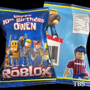 the brat shack Roblox chip bag favors