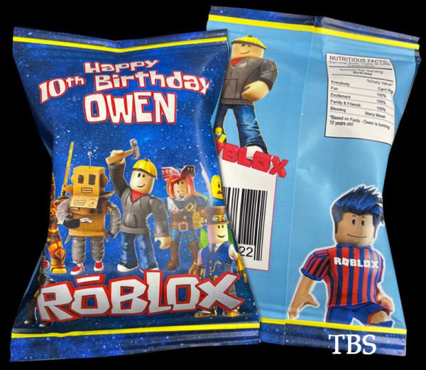 the brat shack Roblox chip bag favors