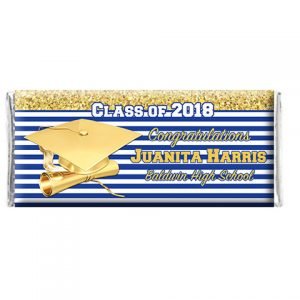 The brat shack graduation chocolate bar wrapper