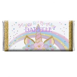 the brat shack unicorn chocolate wrapper