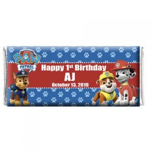 The brat shack paw patrol chocolate wrapper