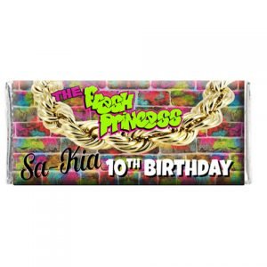 The brat shack gold chain chocolate bar wrapper