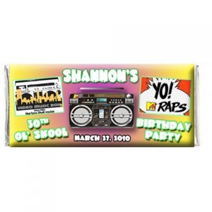 The brat shack old school chocolate bar wrapper