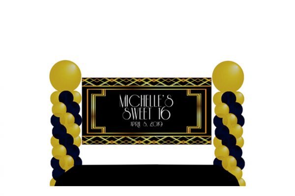 Gatsby Art Deco Banner the brat shack