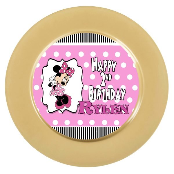 minnie mouse plate insert