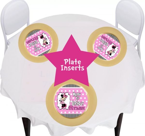 minnie mouse plate insert