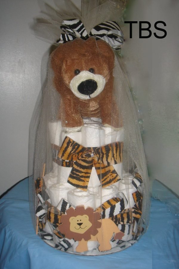 The brat shack diaper cake