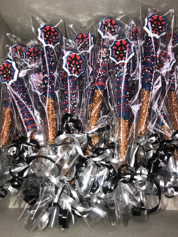 The brat shack spiderman chocolate covered pretzels
