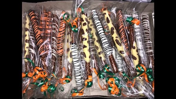 Animal Print Safari theme Chocolate Covered Pretzels Treats