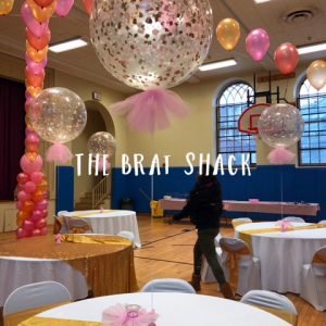 The brat shack confetti balloon