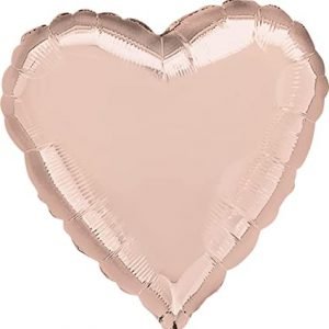 shiny heart mylar shaped balloon