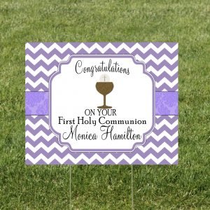 First Communion Yard Sign