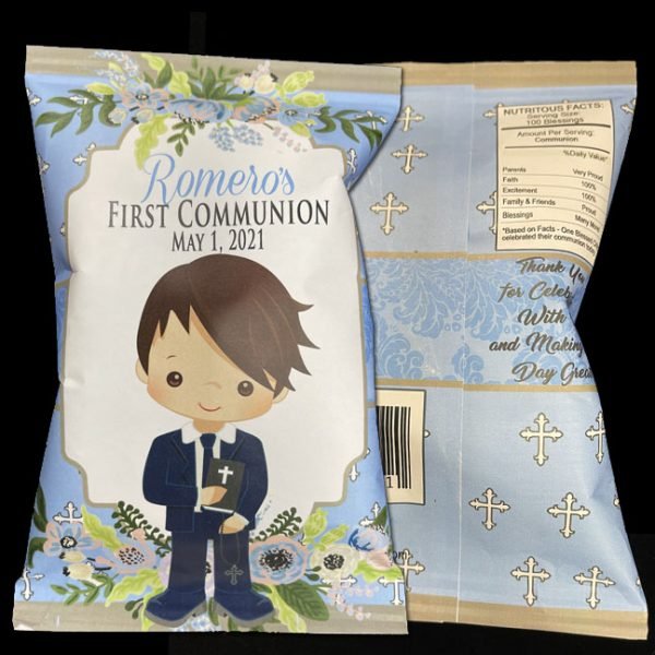 Communion Boy Chip Bag Favor The Brat Shack