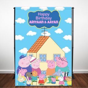Peppa Pig and Friends Backdrop The Brat Shack