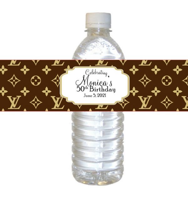 Louis Vuitton water labels The Brat Shack