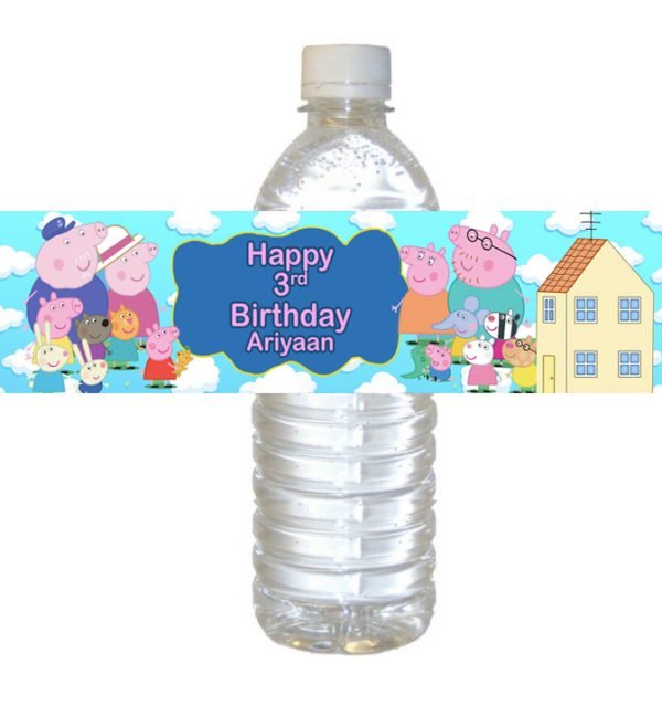 Peppa Pig Water Label The Brat Shack