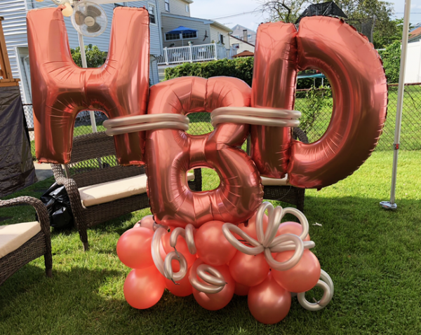 Happy Birthday Balloon Bouquet HBD made by the brat shack