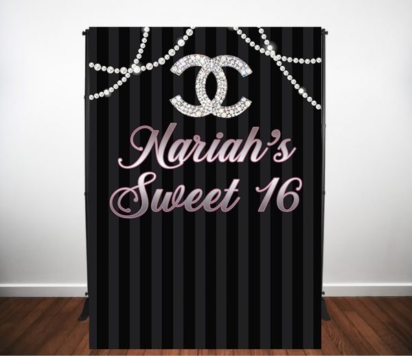 Chanel Inspired Custom Backdrop The Brat Shack