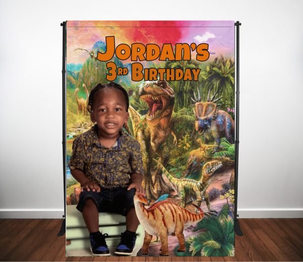 Dinosaur theme Custom Backdrop The Brat Shack