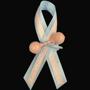 Baby Rattle Gender Reveal Pin Ons the brat shack
