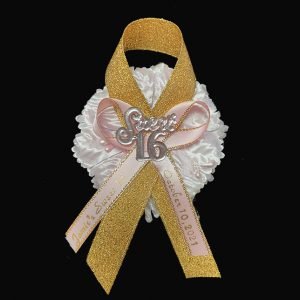 Sweet 16 Capias Pin On made by the brat shack