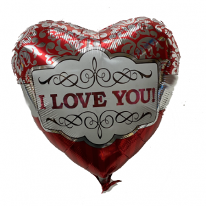 Valentine's Day-I Love You Mylar Balloon 18" The Brat Shack