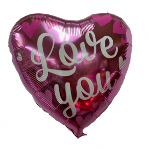 Valentine's Day- Love You Mylar Balloon 18" The Brat Shack