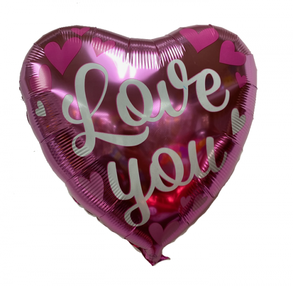 Valentine's Day- Love You Mylar Balloon 18" The Brat Shack