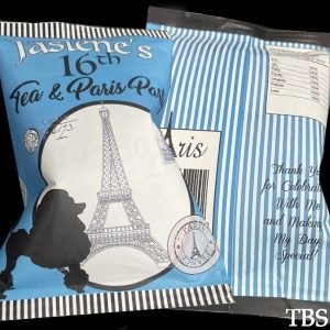 Paris theme chip bags The Brat Shack