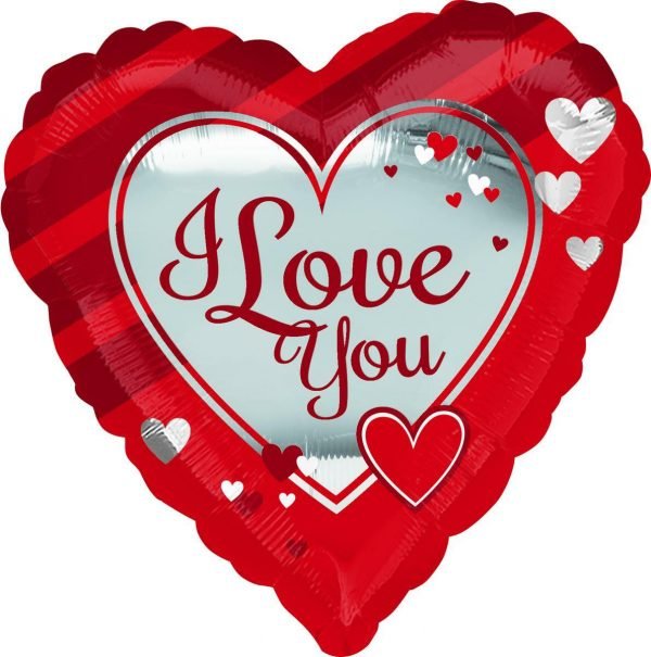 Valentine's Day- I Love You Mylar Balloon 18" The Brat Shack