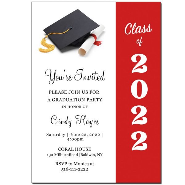 2023 graduation invite The Brat Shack