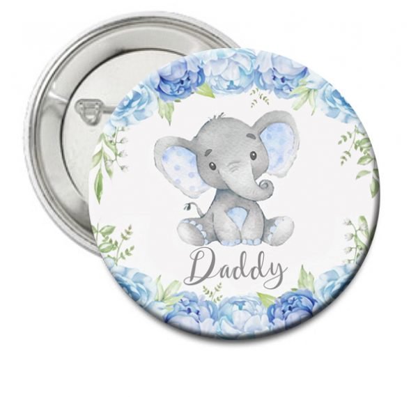 Baby Elephant Theme Family Daddy Button The Brat Shack