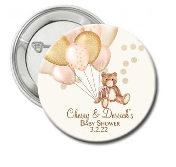 Baby Teddy Bear Theme Button The Brat Shack