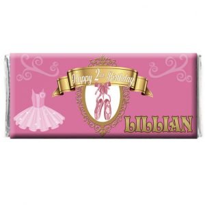 Ballerina Princess Birthday Chocolate Wrapper The Brat Shack