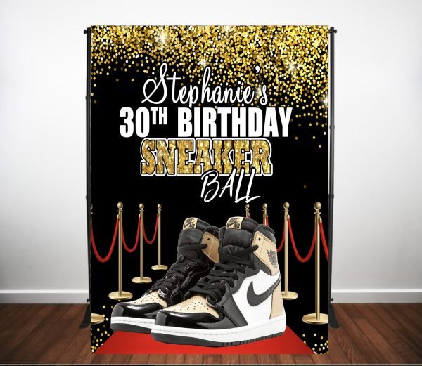 Jordan Sneaker Ball Backdrop The Brat Shack