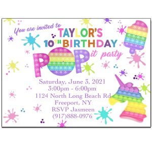 Pop It Theme Invites The Brat Shack