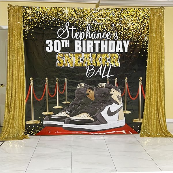Sneaker Backdrop party the brat shack