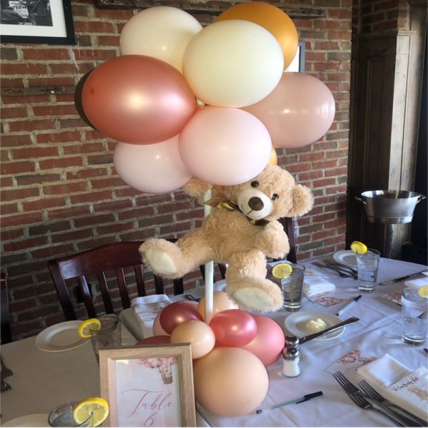 teddy bear balloon centerpiece The Brat Shack