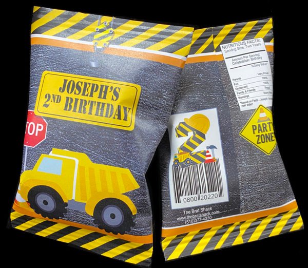 the brat shack construction chip party favor