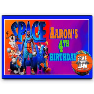 the brat shack space jam party label