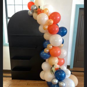 the brat shack balloon garland