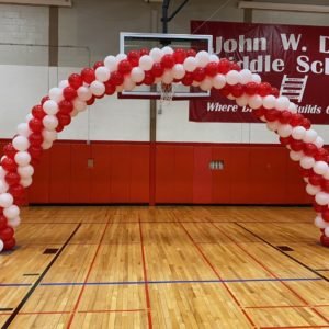 13ft spiral balloon arch The Brat Shack