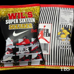 the brat shack jordan sneaker chip bags