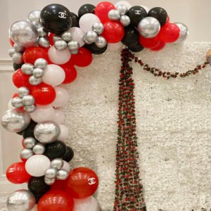 the brat shack - chanel theme balloon garland